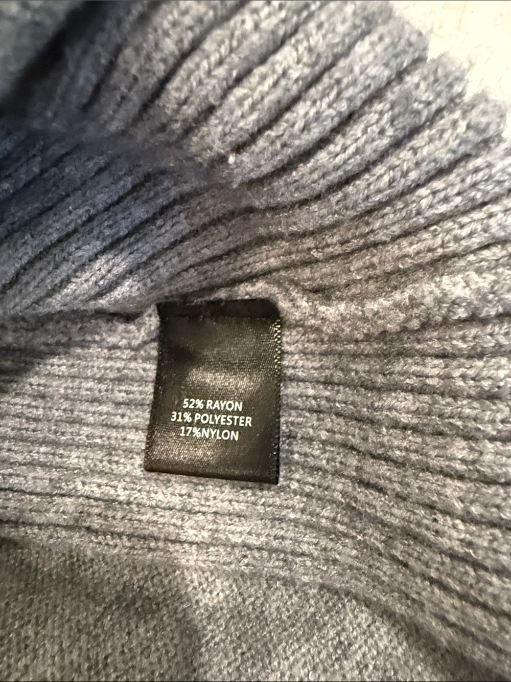 Vision Gray Ribbed-Side Crewneck Sweater - Picture 3 of 4